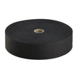 15mm Black Herringbone Cotton Tape  50m Reel