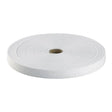 20mm White Herringbone Cotton Tape  50m Reel