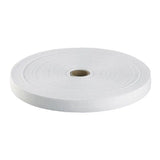 20mm White Herringbone Cotton Tape  50m Reel