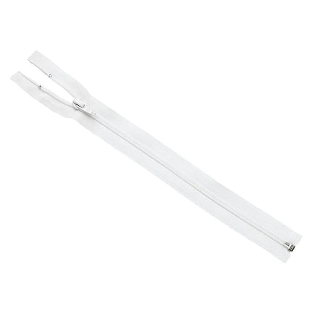 No.5 White Open End Zips 41cm (16 inch)  1 piece