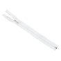 No.5 White Open End Zips 41cm (16 inch)  1 piece