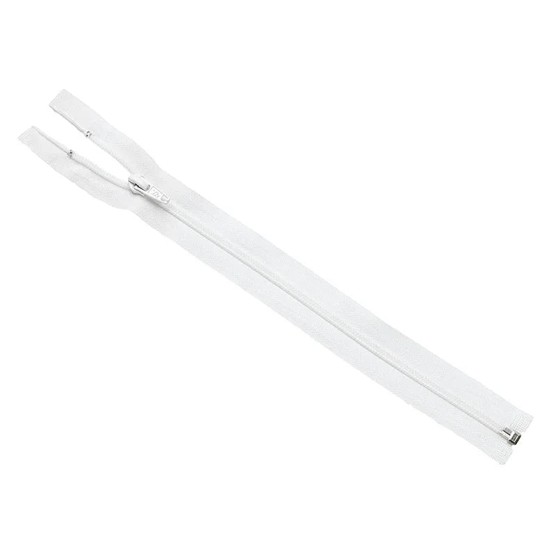 No.5 White Open End Zips 56cm (22 inch)  1 piece