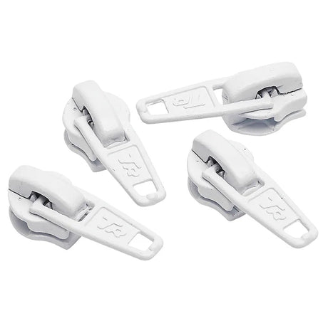 No.5 White Zip Pullers  1 piece