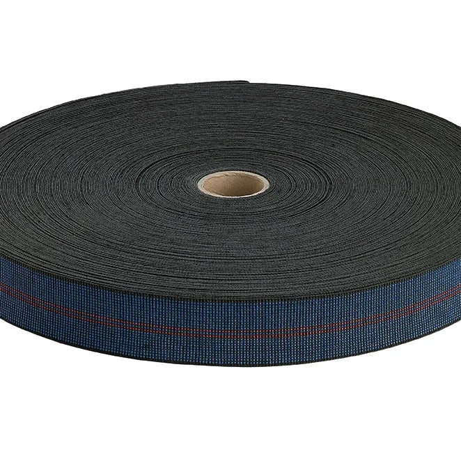 50mm 85% Elasticity Back Webbing metre  2 stripes