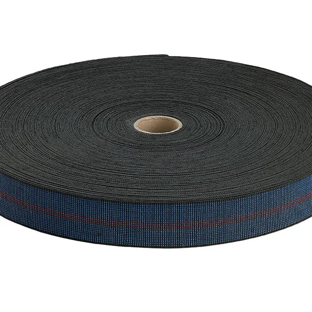 50mm 85% Elasticity Back Webbing metre  2 stripes