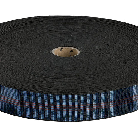 70mm 70% Elasticity Back/Seat Webbing metre  3 stripes