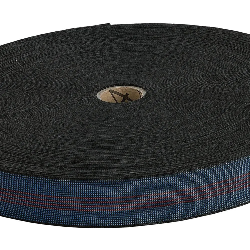 50mm 60% Elasticity Seat Webbing metre  4 stripes