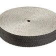 50mm x 16.5m Black/White Herringbone Webbing roll