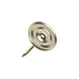 13mm Rosette Decorative Nail  Nickel on Brass