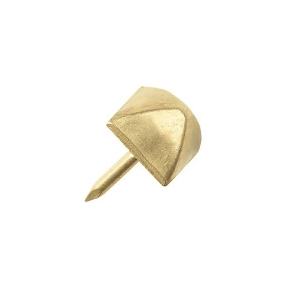 13mm 507D Square Upholstery Nail  Brass Plated