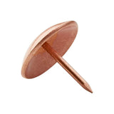 Copper Plated Low Domed Upholstery Nails
