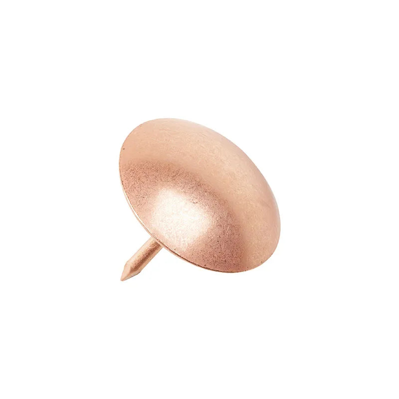 Copper Plated Low Domed Upholstery Nails