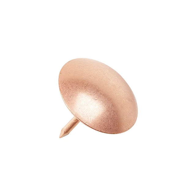 Copper Plated Low Domed Upholstery Nails