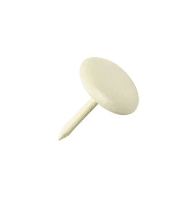 11mm Off White Enamelled Upholstery Nail  HG36