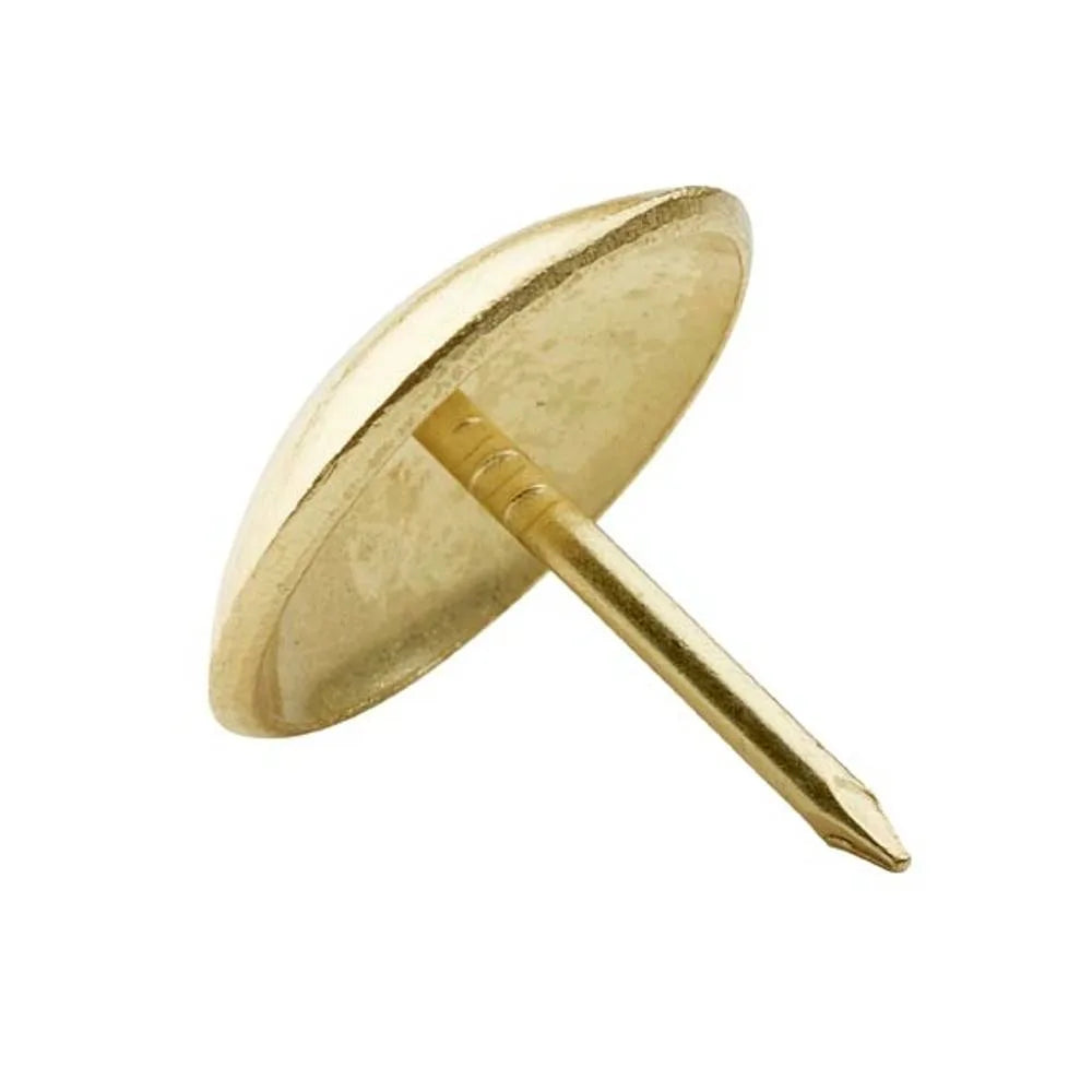 Brass Plated Low Domed Upholstery Nails