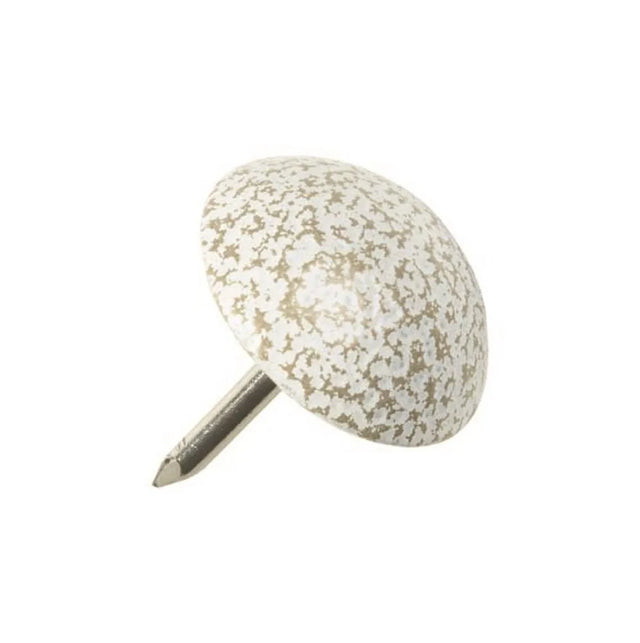 Powder Coated Upholstery Nails  Gold/White