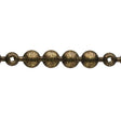 Old Gold Speckled Traditional Low Domed Upholstery Nail Strip