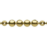 Brass Plated Traditional Low Domed Upholstery Nail Strip