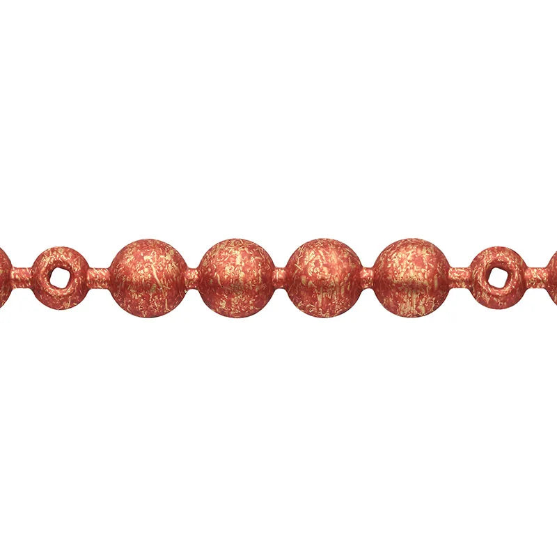 Moroccan Red Traditional Low Domed Upholstery Nail Strip