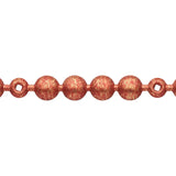 Moroccan Red Traditional Low Domed Upholstery Nail Strip