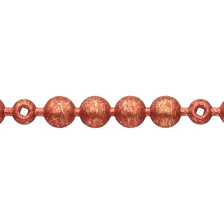 Moroccan Red Traditional Low Domed Upholstery Nail Strip