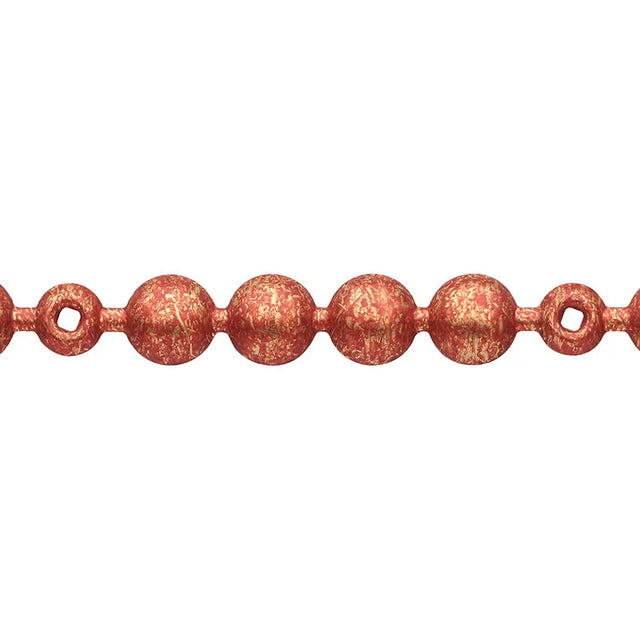Moroccan Red Traditional Low Domed Upholstery Nail Strip