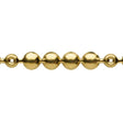 Brass Plated High Domed Upholstery Nail Strip