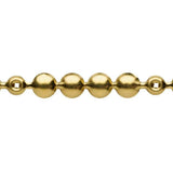 Brass Plated Traditional Low Domed Upholstery Nail Strip