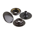 No.20 Snap Fastener 4 Piece Set  Black on Brass
