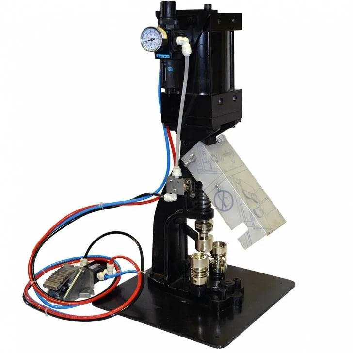 Pneumatic 3 Piece Swivel Button Machine Press  W4