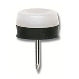 White Rubber Cushion Furniture Glides
