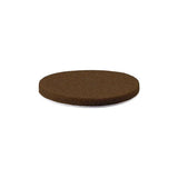 38mm x 5mm Self Adhesive Felt Pads  Dark Brown