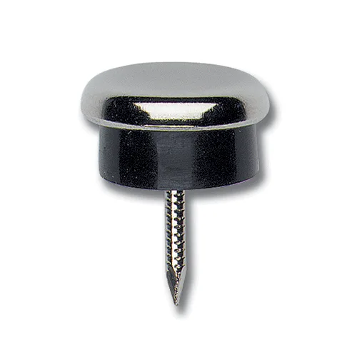 Nickel Rubber Cushion Furniture Glides