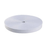 19mm White Woven Elastic  25m Reel