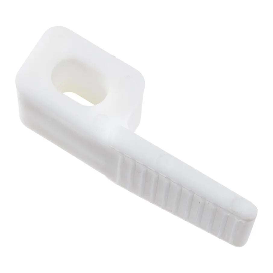 Plastic Staple Spring Clip  White 45mm