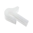 Plastic Staple Spring Clip  White 31mm