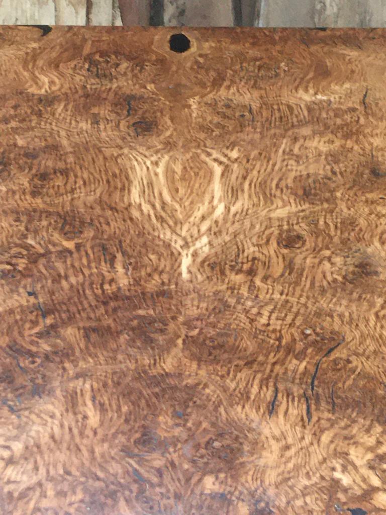 Book Matched Burr Brown Oak Table