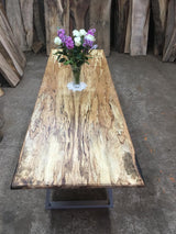 Book Matched Spalted Beech Table