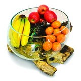Root With Glass Fruit Bowl Large
