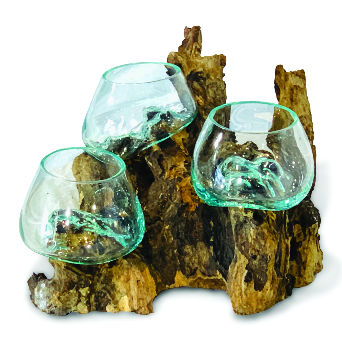 Root With Triple Glass Bowl Low