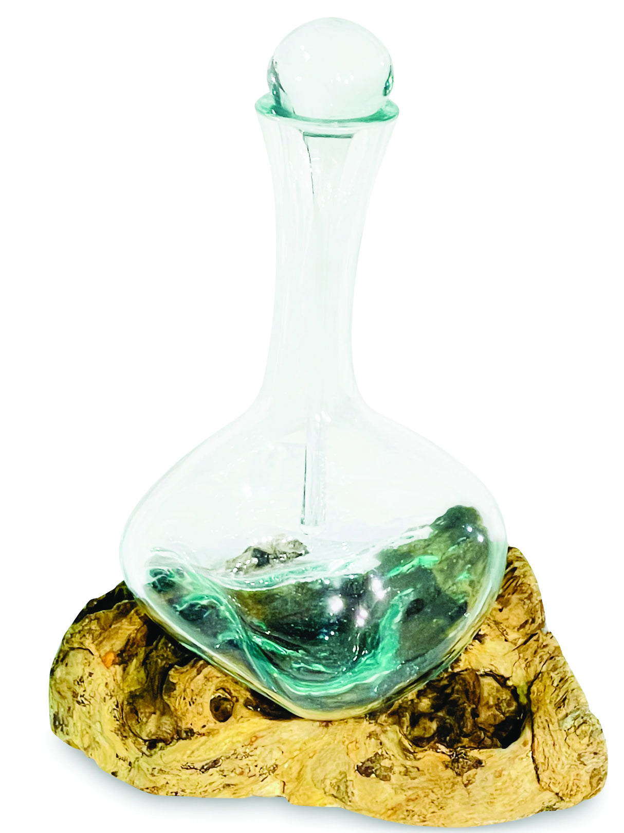 Root With Molten Glass Decanter