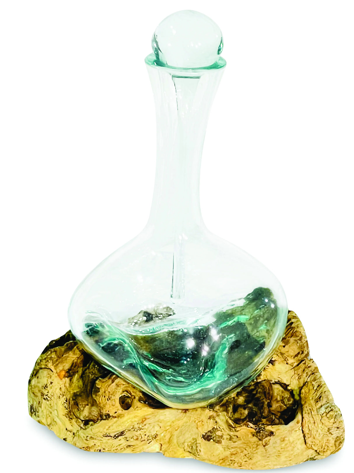 Root With Molten Glass Decanter