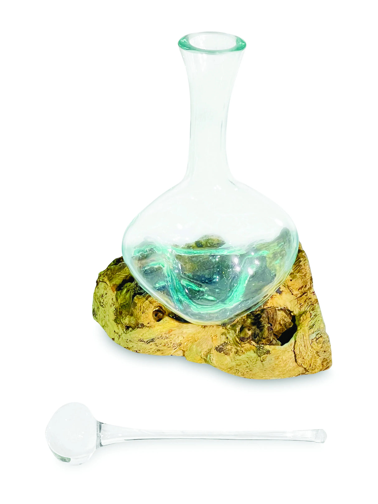 Root With Molten Glass Decanter