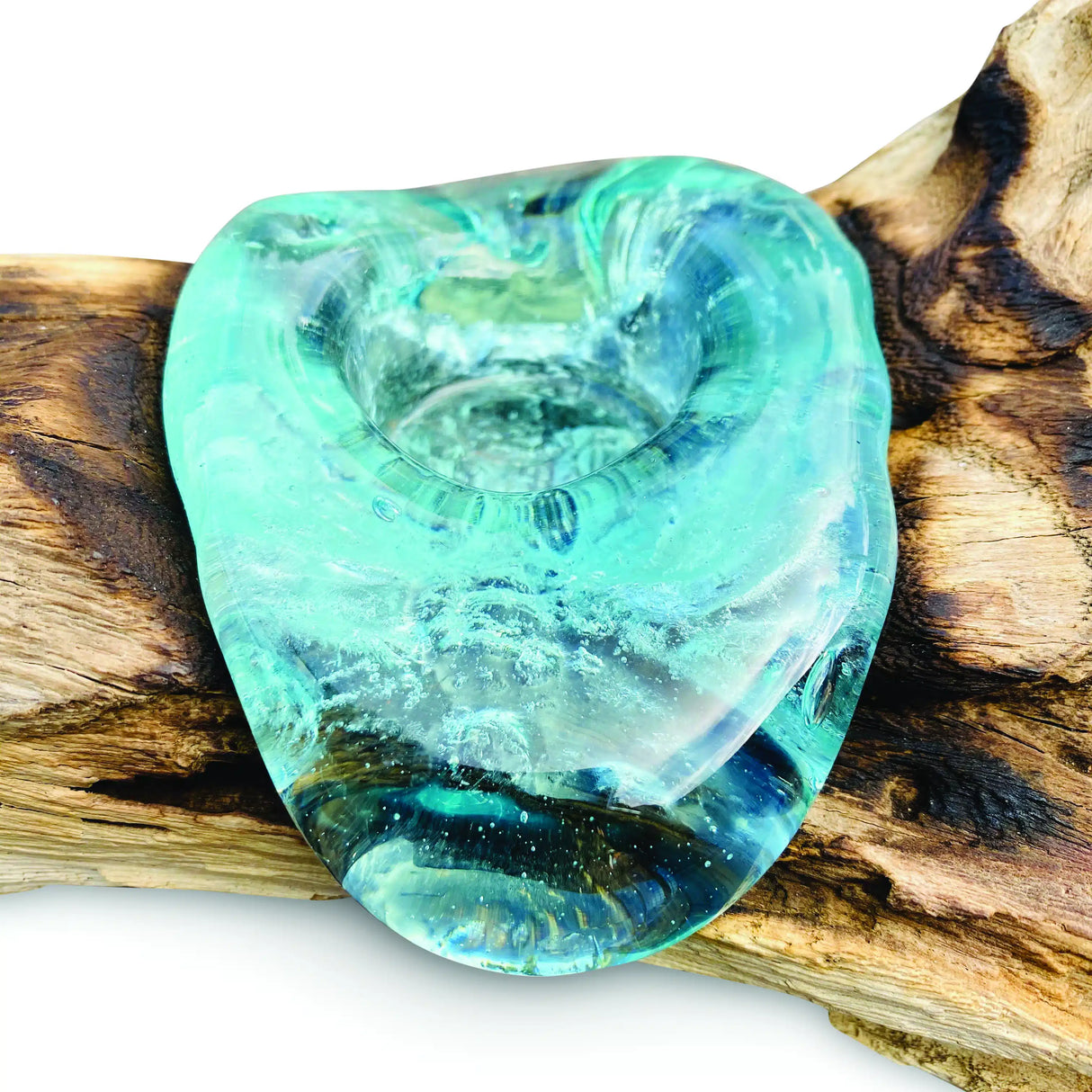 Root With Glass Candle Holder Triple