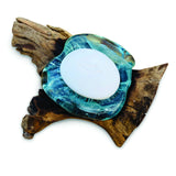 Root With Glass Soap Dish Oval
