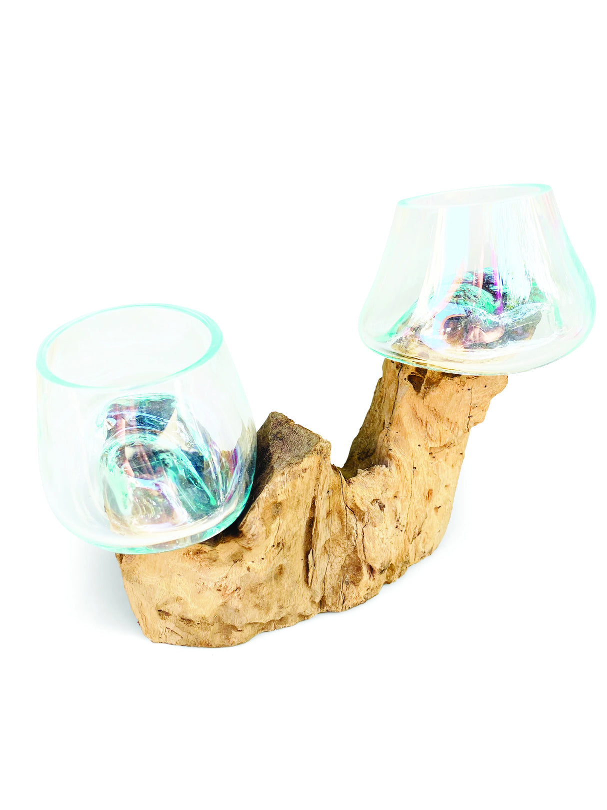 Root With Double Glass Bowl Mini (Tall & Low)