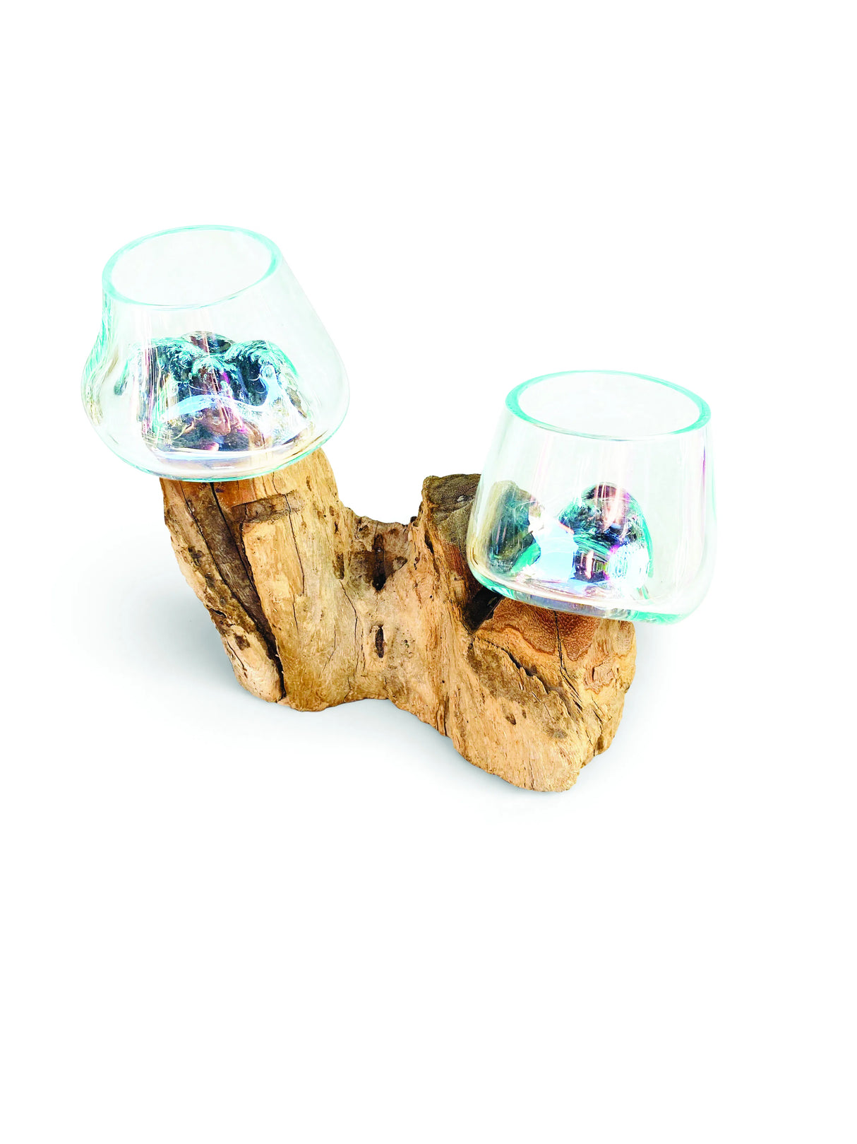 Root With Double Glass Bowl Mini (Tall & Low)