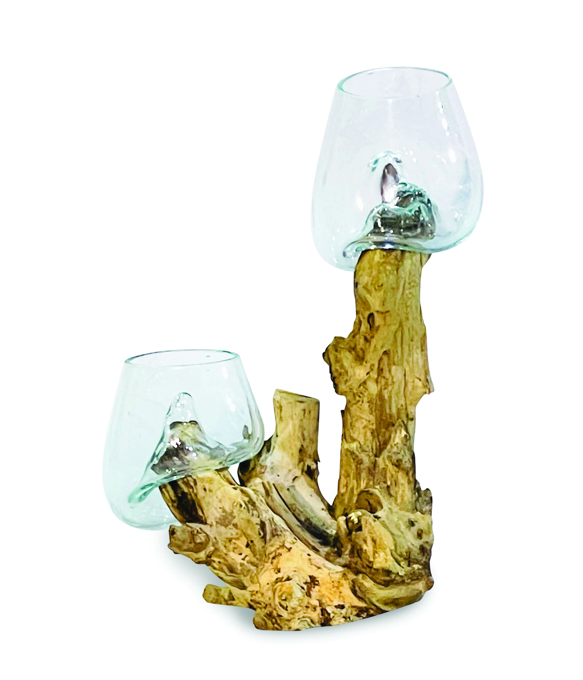 Root With Double Glass Bowl Mini (Tall & Low)