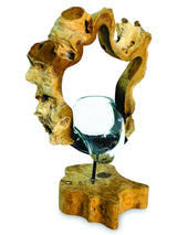 Root With Molten Glass Bowl On Stand
