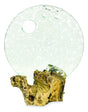 Round Glass Sculpture On Root